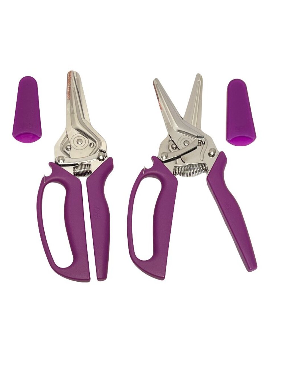 Kuhn Rikon 3-in-1 Shears with Loop Handles Set of 2 VIOLET PURPLE NEW K88161